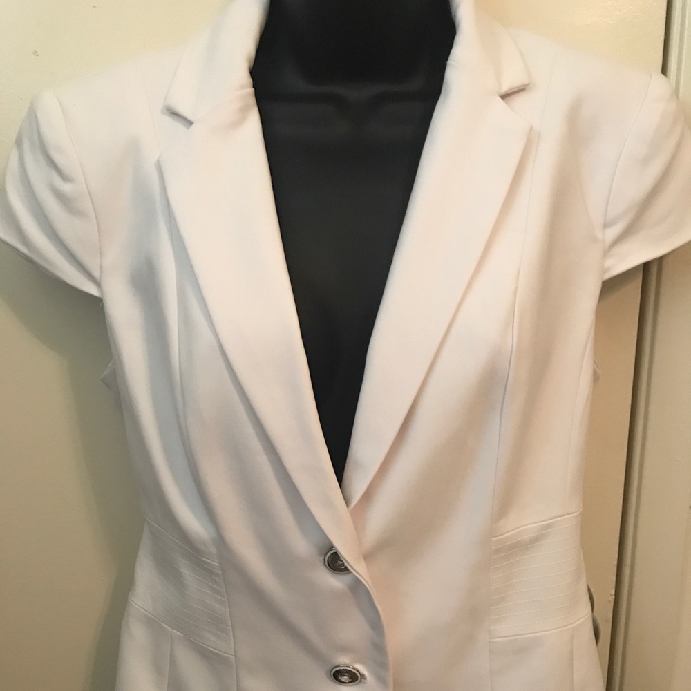 New York & Company White Blazer